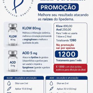 Kit Sinergia Metabólica - Klow 80mg + AOD 5mg
