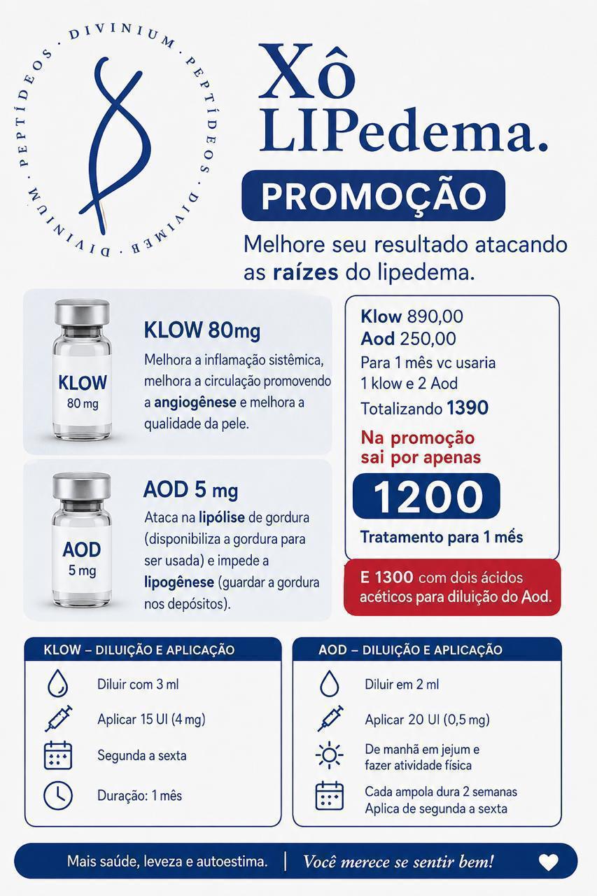 Kit Sinergia Metabólica - Klow 80mg + AOD 5mg