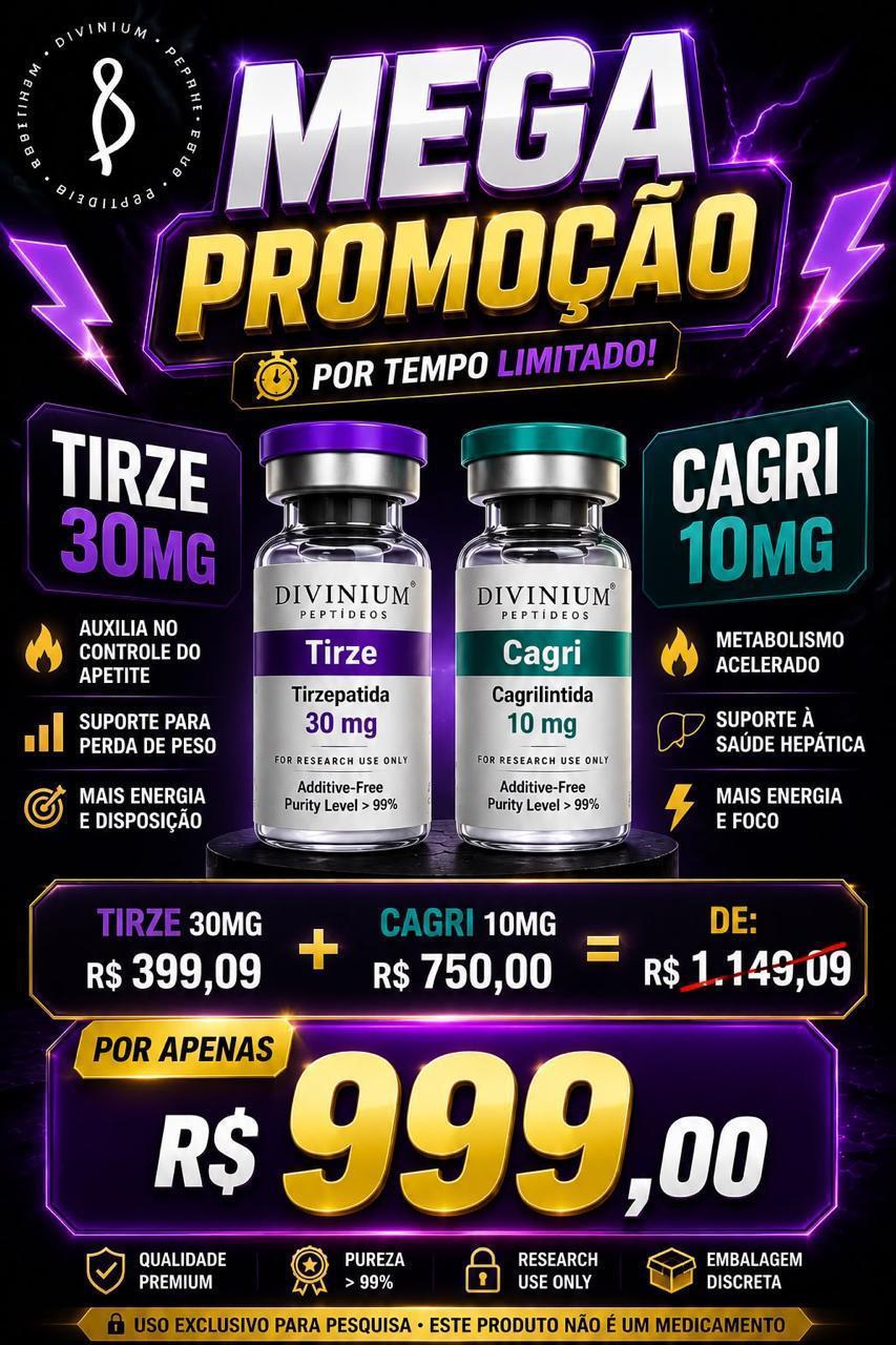 Tirze 30mg + Cagri 10mg - Mega Promoção